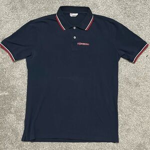 Prada Dark Blue Polo with Red Trim